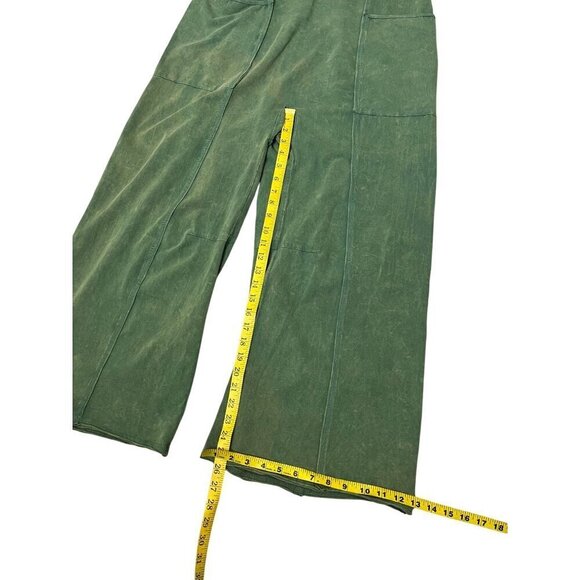 🆕 Free People Movement Hot Shot Runner Jumpsuit In Smoked Pine Green Medium - Picture 11 of 12